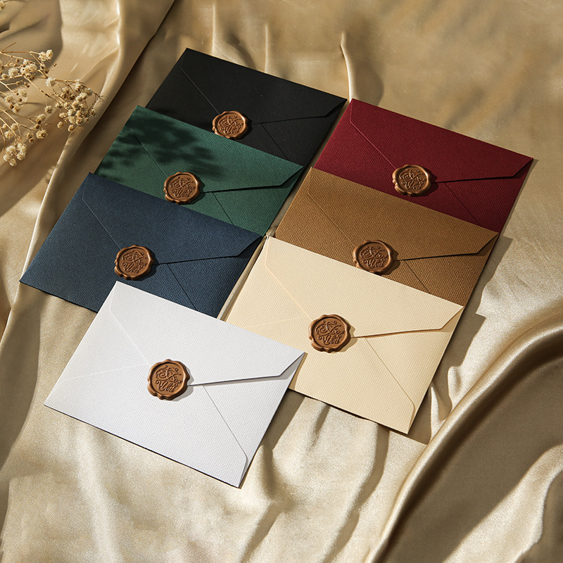 Wax Seal Letter Kit - 10 مجموعات من بطاقات التهنئة مقاس