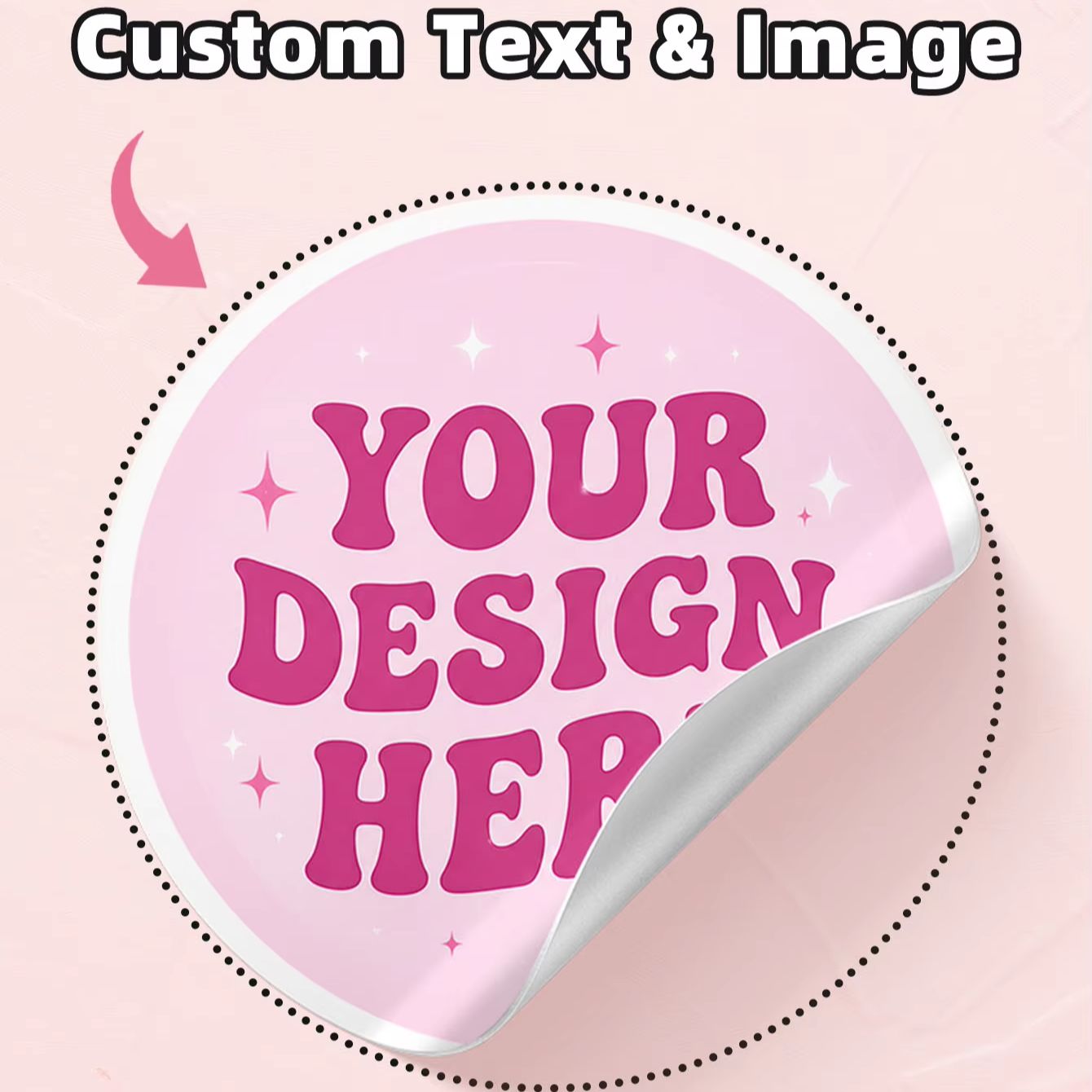 Personalised Candle Label - 1-130 قطعة ملصقات دائرية شفافة من