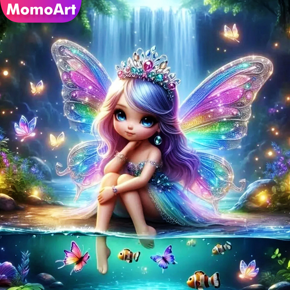 Photo Mosaic Print - Momoart فتاة الماس الفسيفساء صورة جديدة