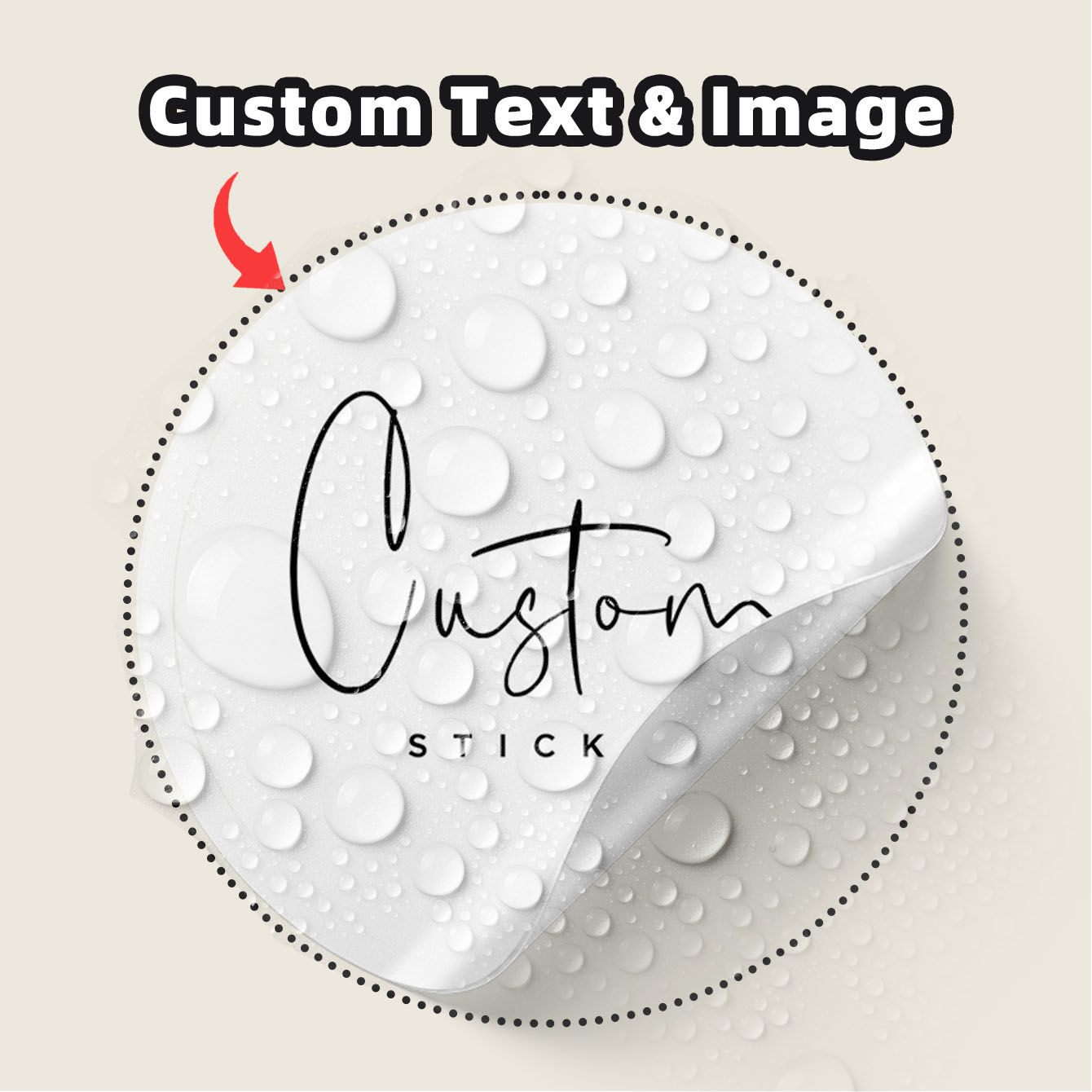1-100 قطعة ملصقات دائرية مخصصة - مراجعة Personalised Candle Label وسعره