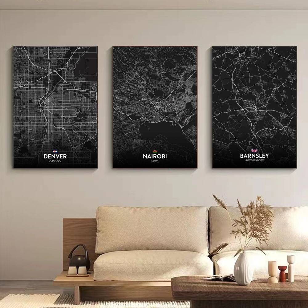 باريس لندن نيويورك مخصص خريطة  - مراجعة Custom Map Poster وسعره