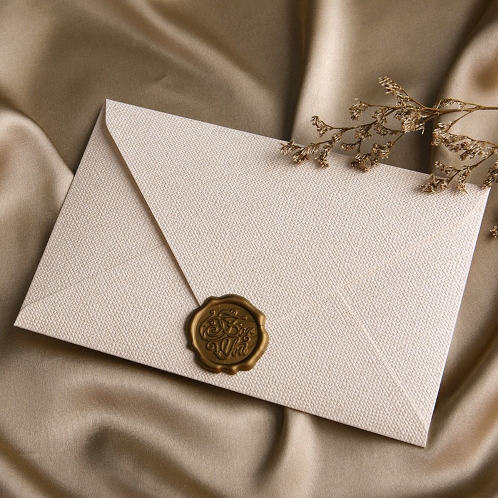 10 قطعة نسيج الكتان مغلف الرجع - مراجعة Wax Seal Letter Kit وسعره