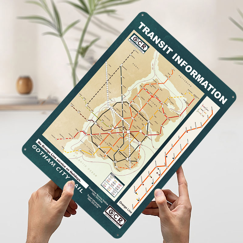 ملصق مطبوع على خريطة مدينة جوث - مراجعة Custom Map Poster وسعره